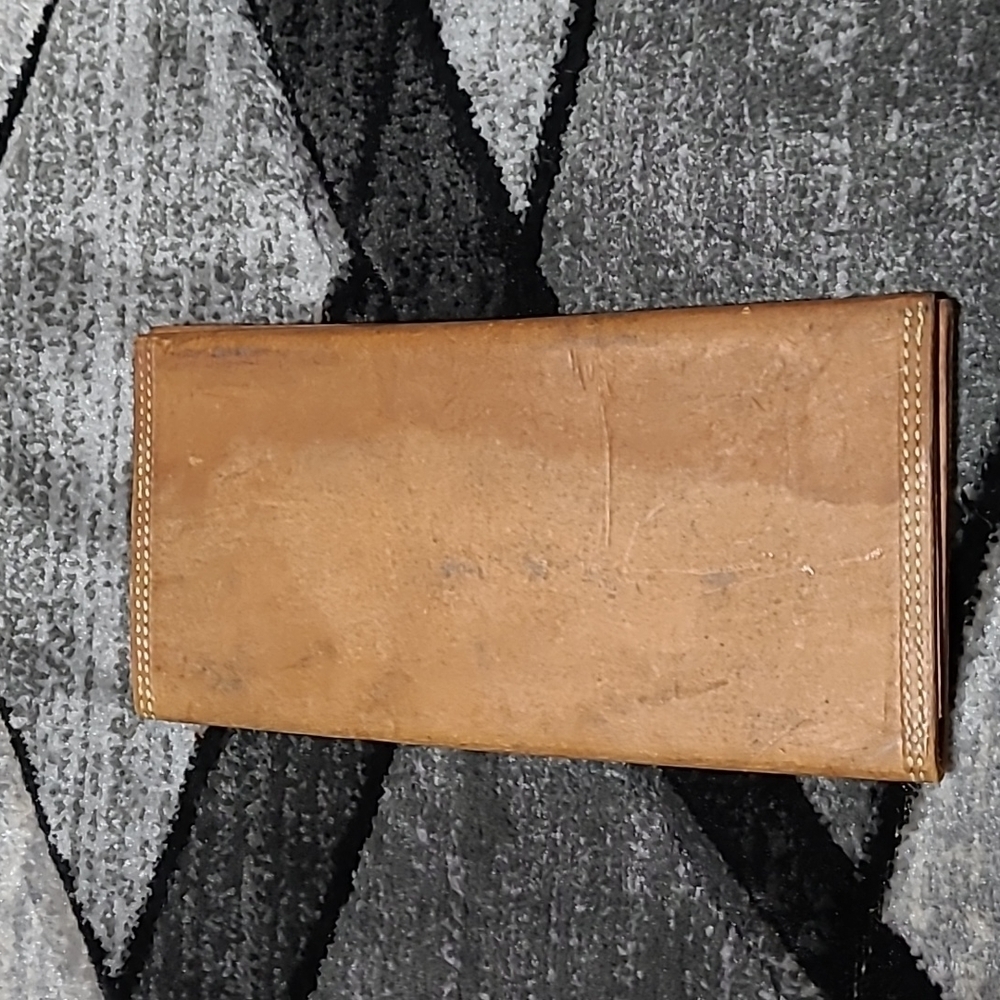 Vintage Hand-Made Leather Organizer Folder Wallet Pouch Bag